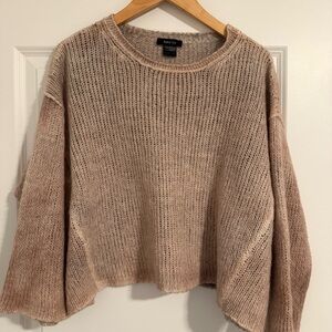 Avant Toi Crew Neck Gradient Knit Cashmere Merino Wool Silk Blend Sweater
